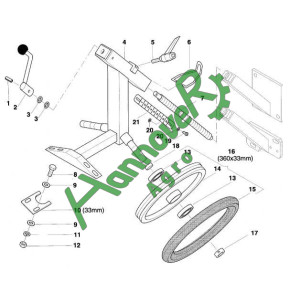 Позиція 16 Колесо  в зборі 360x33 AC818922 АС818922, Kverneland , Квернеланд